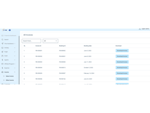 iVTrip invoice